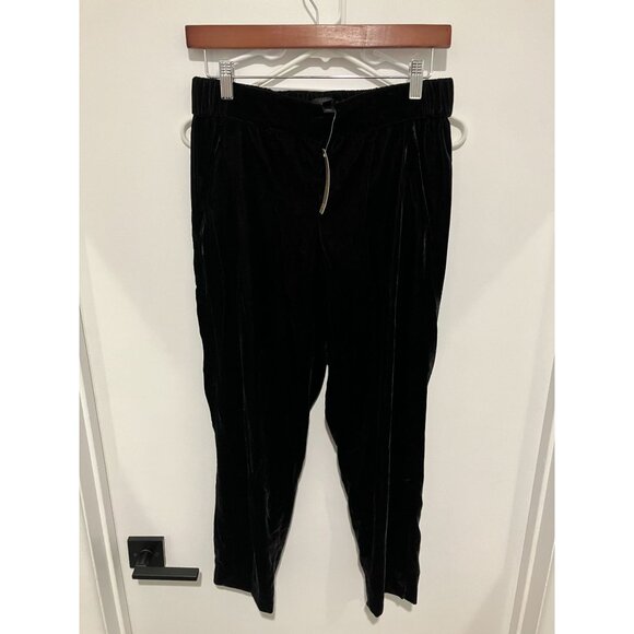 J. Crew Women's Pull-On Velvet Easy Pants, Black, Size 2, NWT - Picture 1 of 3